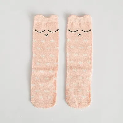 1 par encantador Unisex de dibujos animados lindo Fox niños bebé calcetines de la rodilla niño del bebé niña niño calcetines de bebé suave de algodón calcetines 0-3 Y