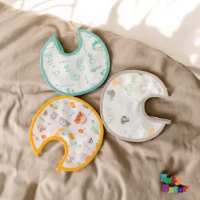 3-in-1 Waterproof Baby Bibs Pack – Soft Absorbent & Durable