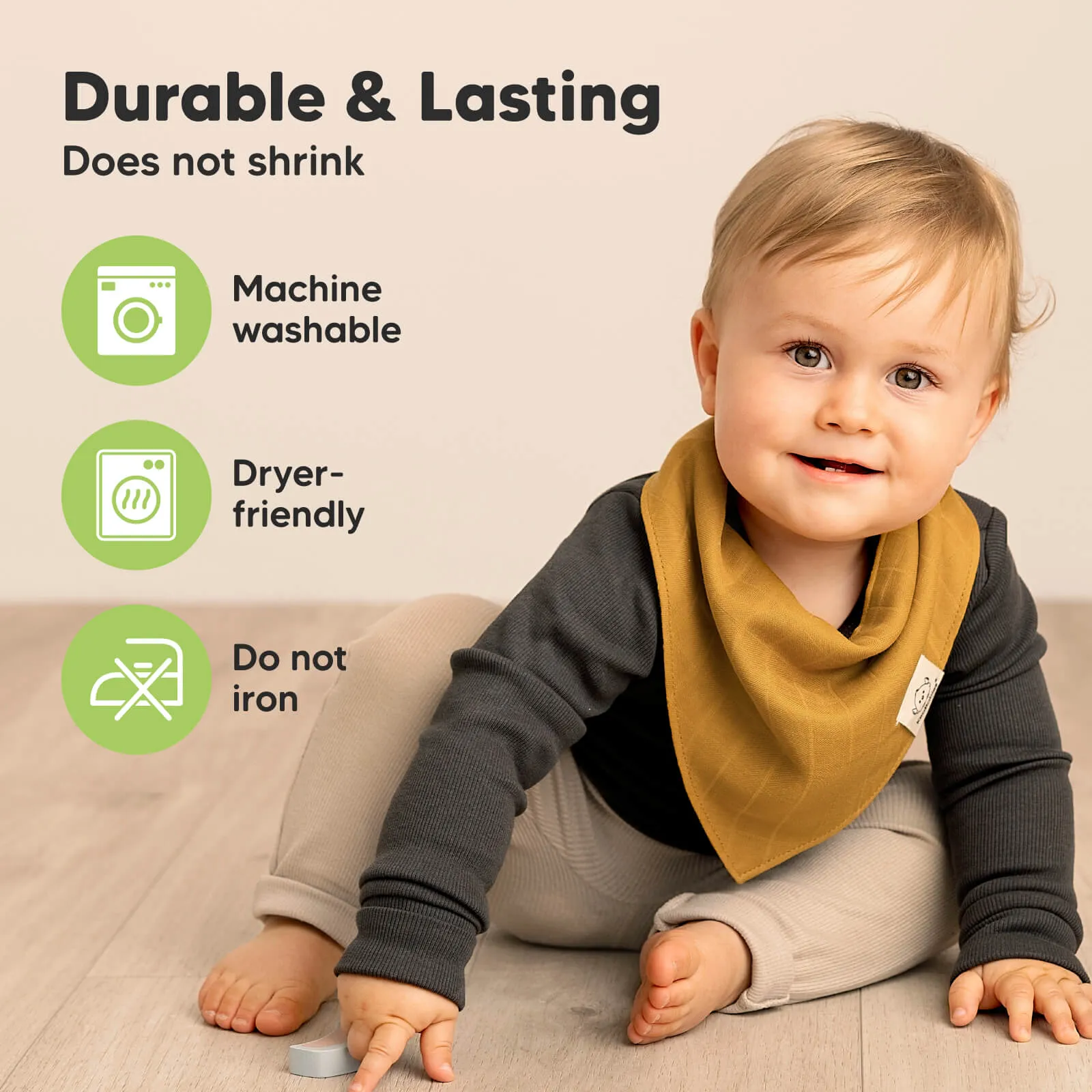 8-Pack Lumi Muslin Bandana Bibs