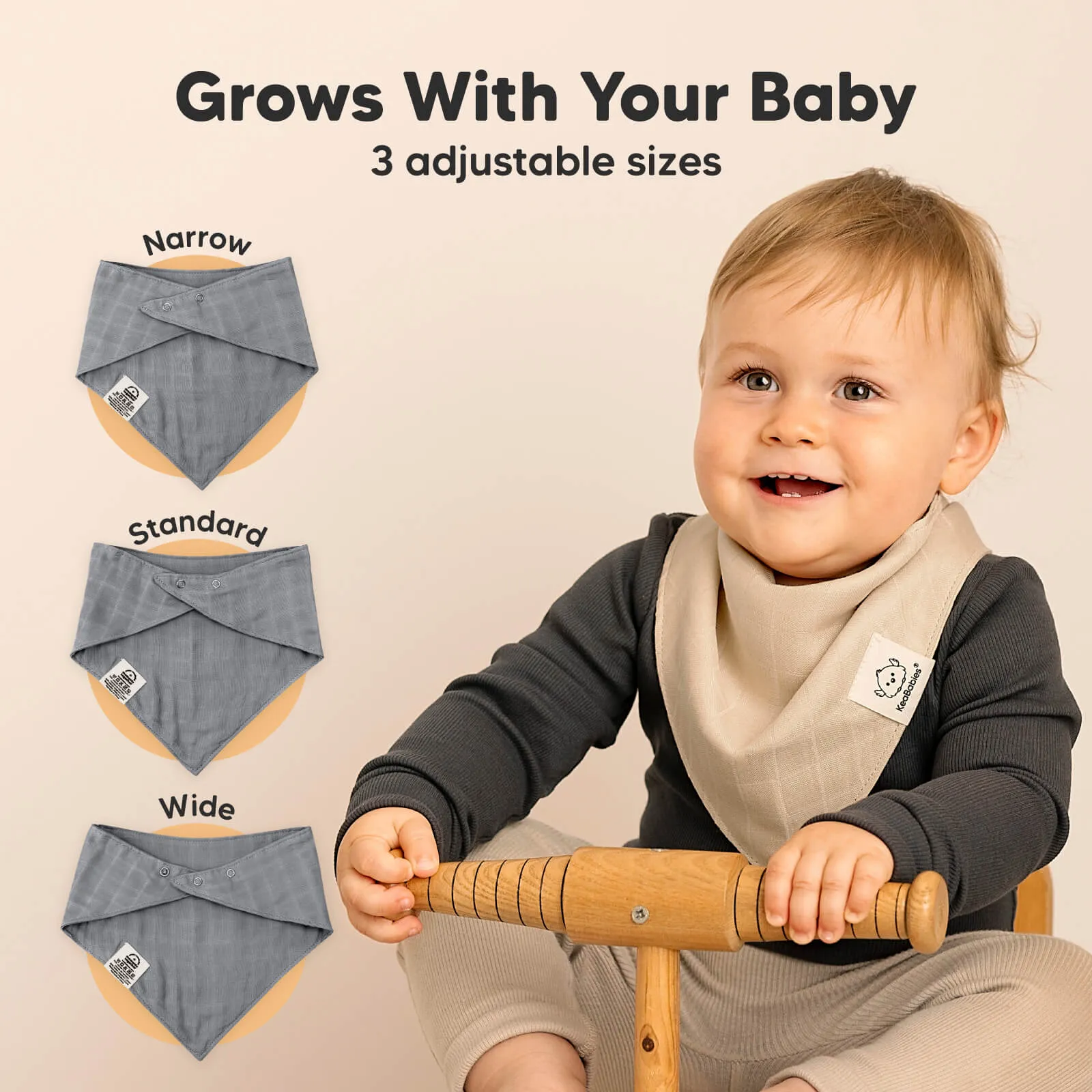 8-Pack Lumi Muslin Bandana Bibs