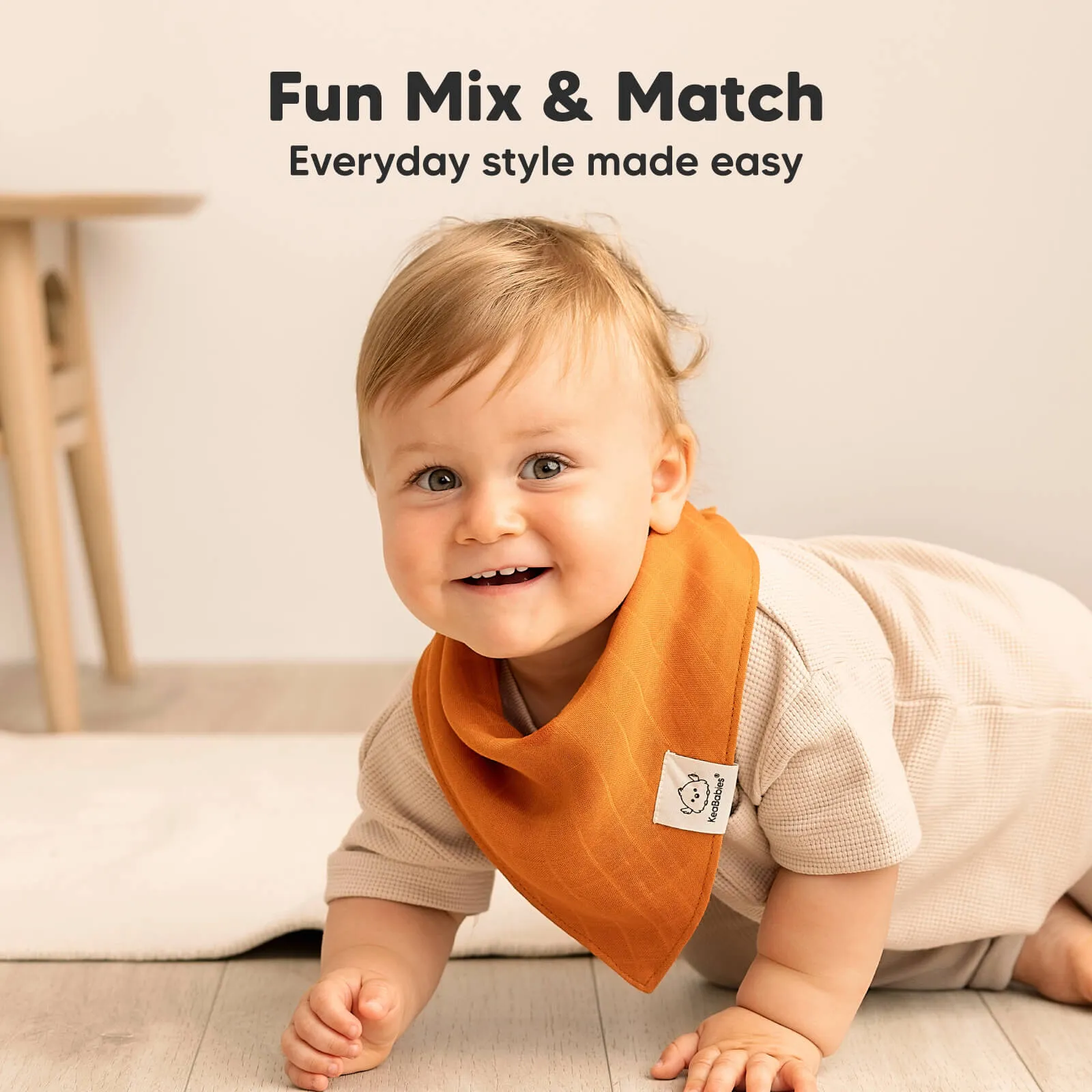 8-Pack Lumi Muslin Bandana Bibs