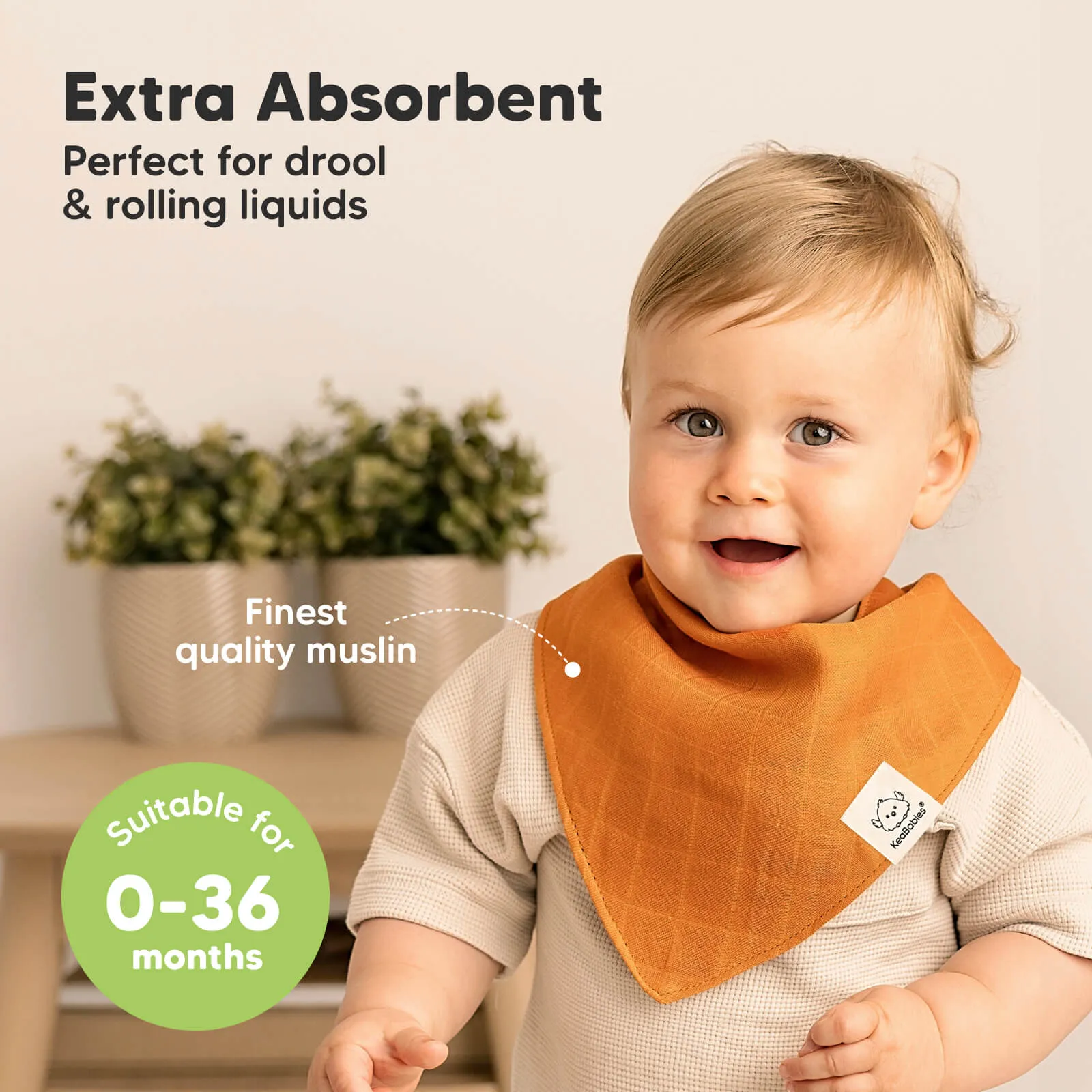 8-Pack Lumi Muslin Bandana Bibs
