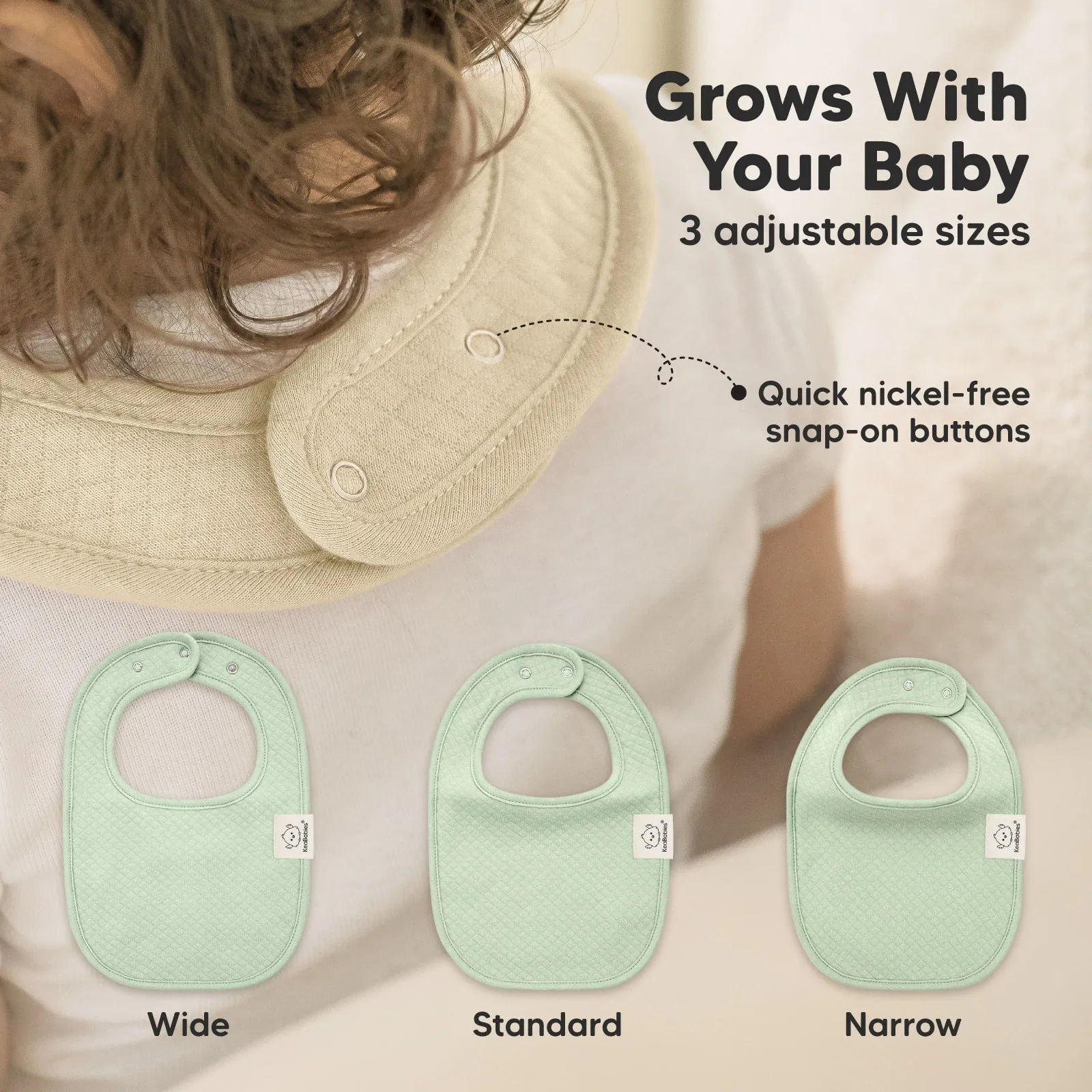 8-Pack Urban Quin Drool Bibs (Dawn)