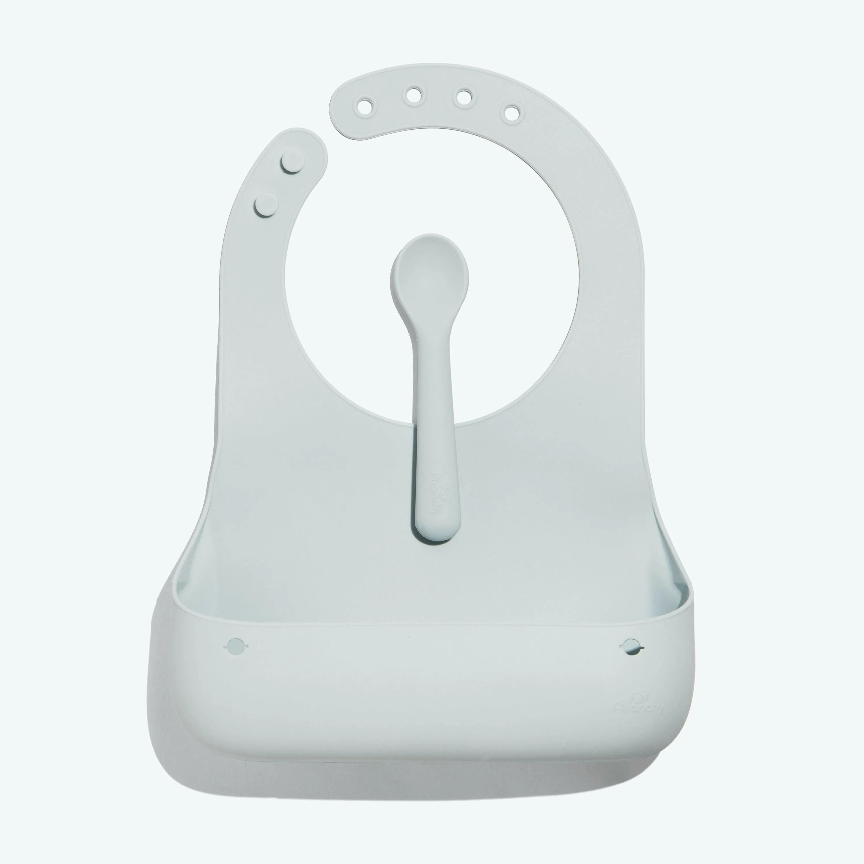 Avanchy Roll & Go Silicone Bibs for Babies   Spoon