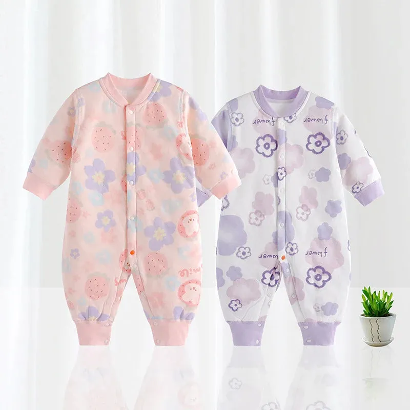Baby Boy/Girl Warm Soft Thicken Rompers