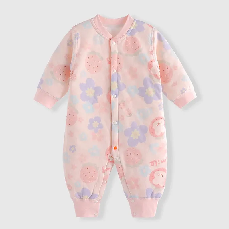 Baby Boy/Girl Warm Soft Thicken Rompers