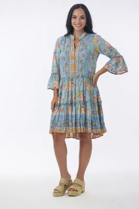 Baby Doll in Aqua Blooms