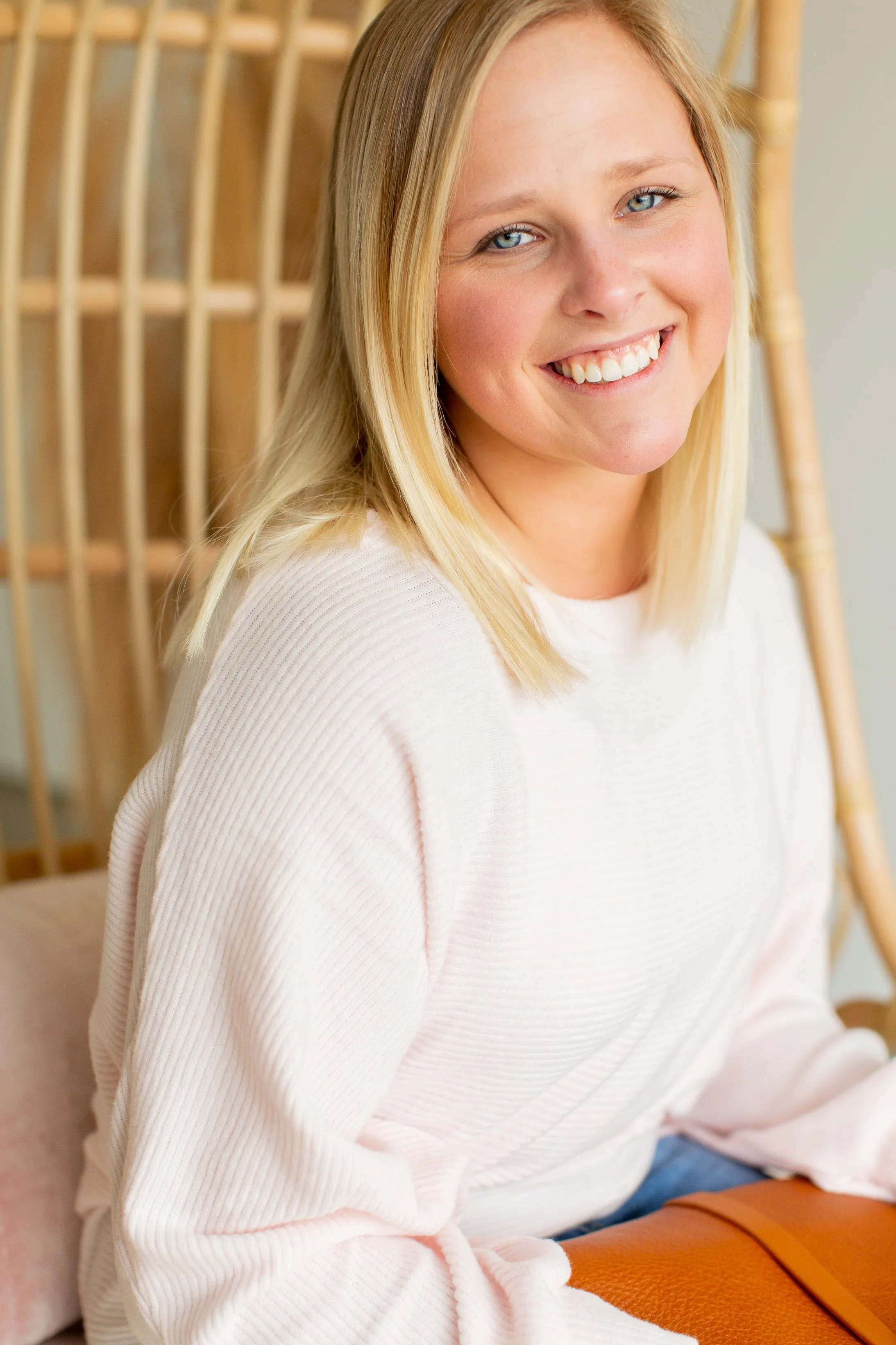 Baby Pink Dolman Ribbed Top - FINAL SALE