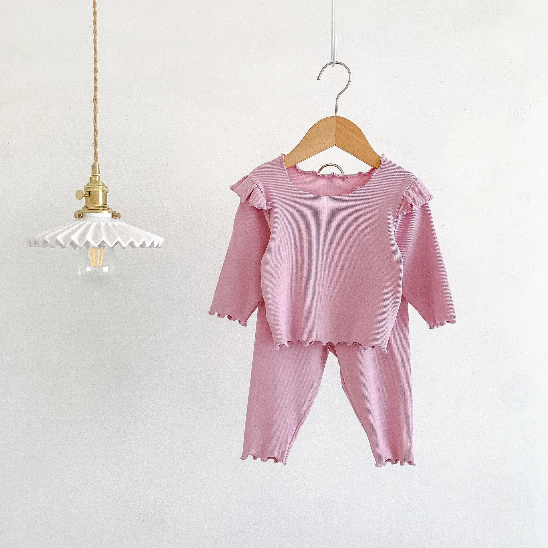 Baby Solid Color Comfy Pajamas Set