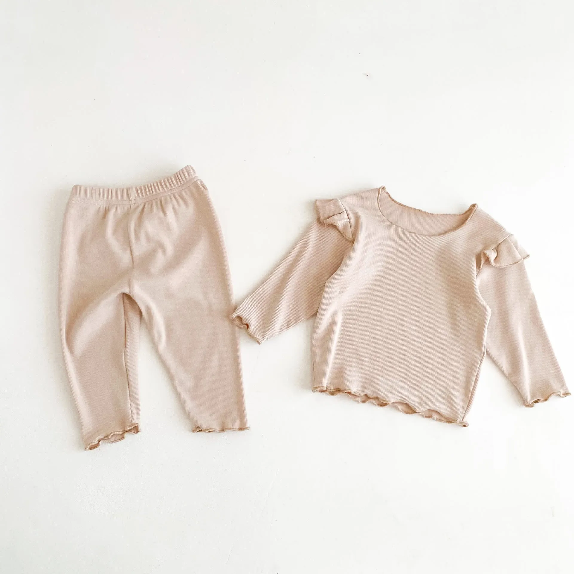 Baby Solid Color Comfy Pajamas Set