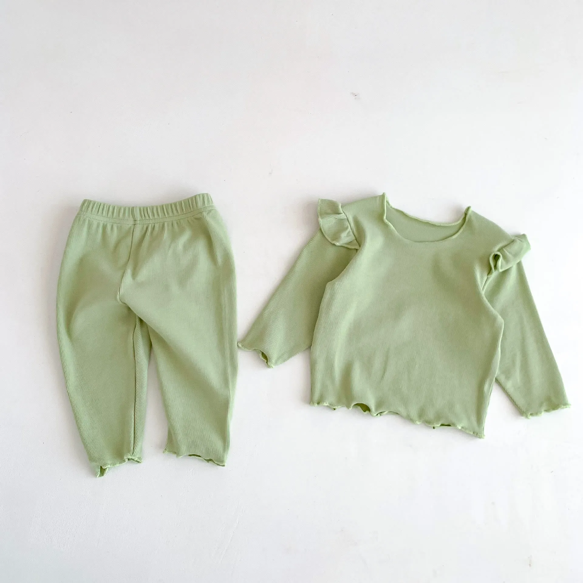 Baby Solid Color Comfy Pajamas Set