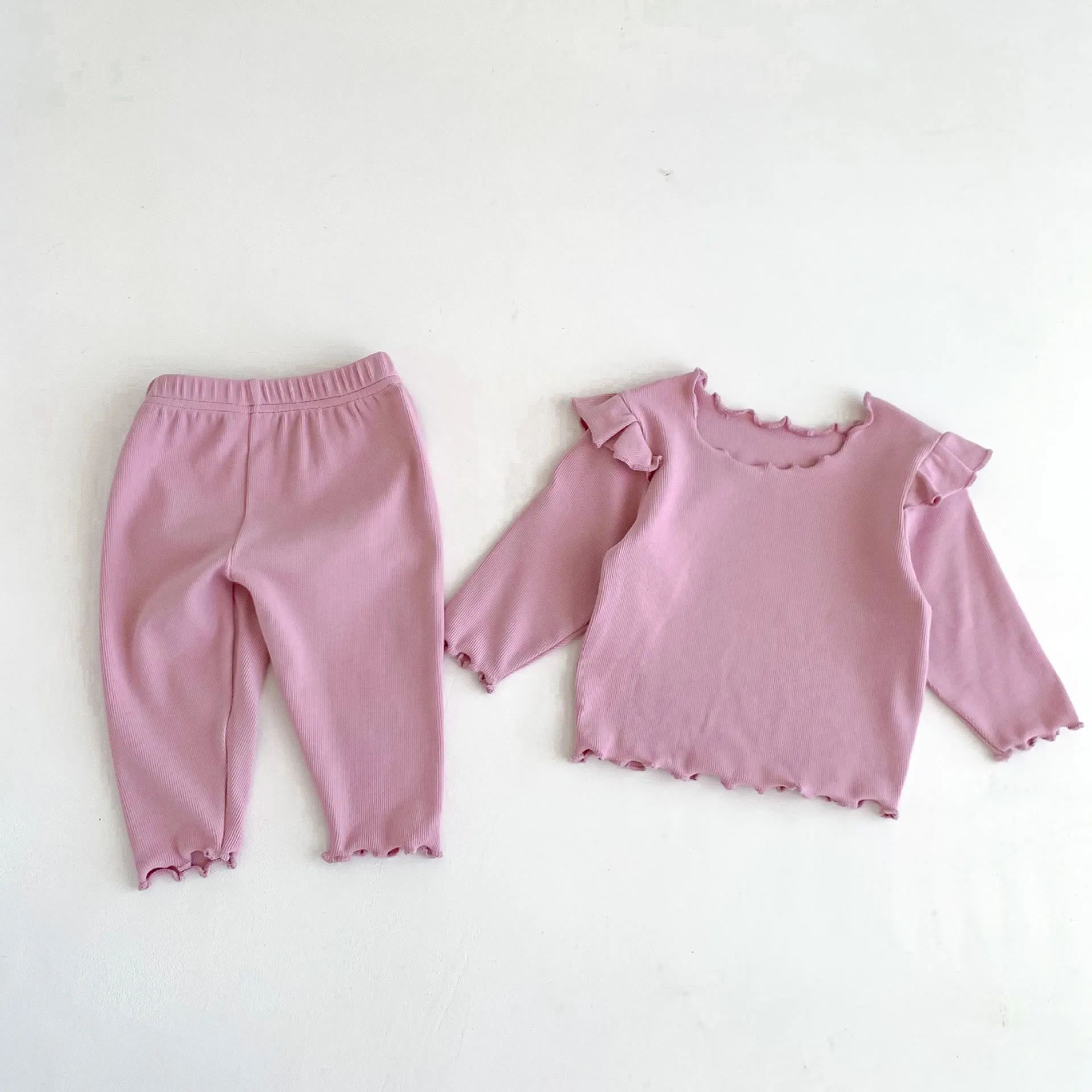Baby Solid Color Comfy Pajamas Set
