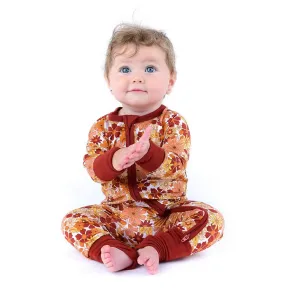 Bamboo Baby Footie Pajamas - Fall Floral