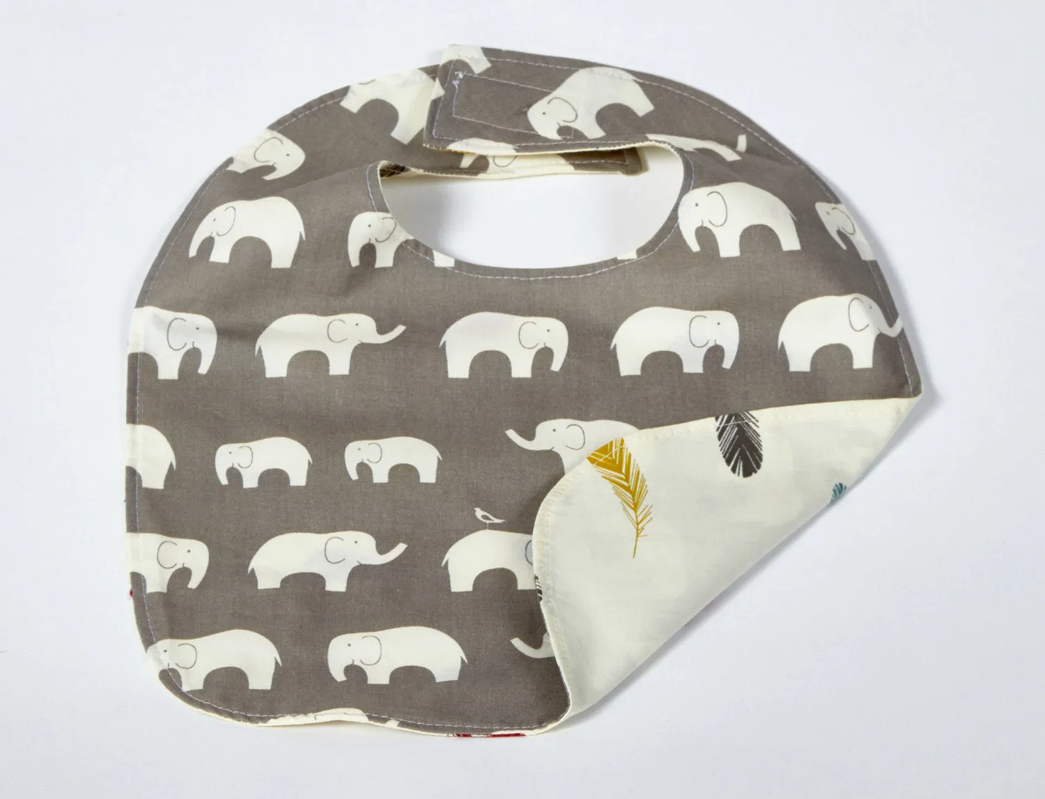 Bib, Baby, Organic Cotton, Elephant, Newborn Baby Bib