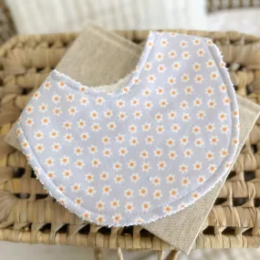 Bib - Periwinkle Daisy