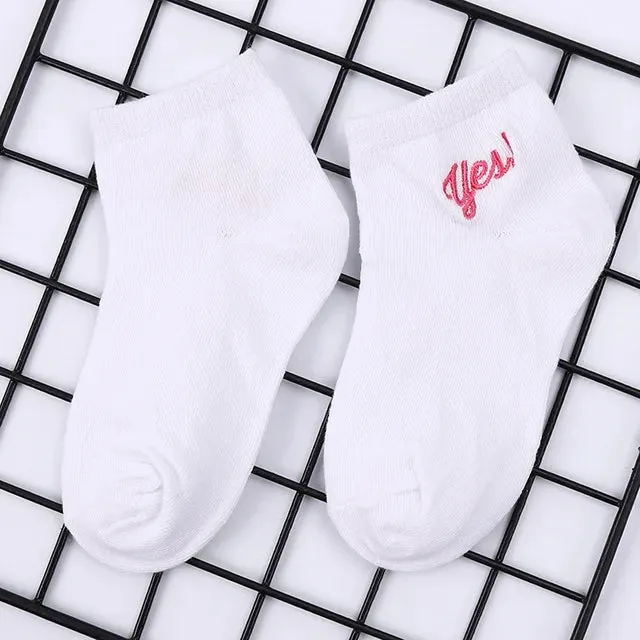 Boys Girls Cotton Socks School Kids Crew White Watermelon Cactus Pineapple Fruit Pattern Casual Sweet Cute