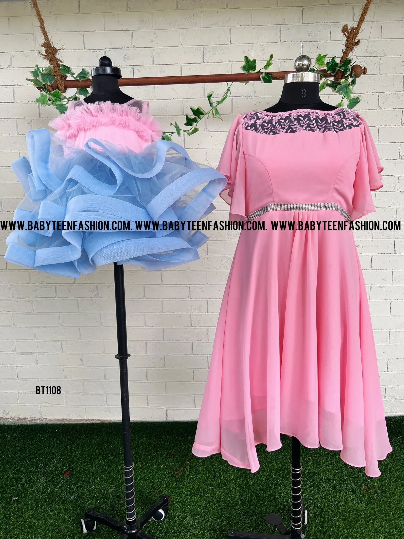 BT1108M Sweet Serenity: Mom & Baby Pastel Dream Dresses