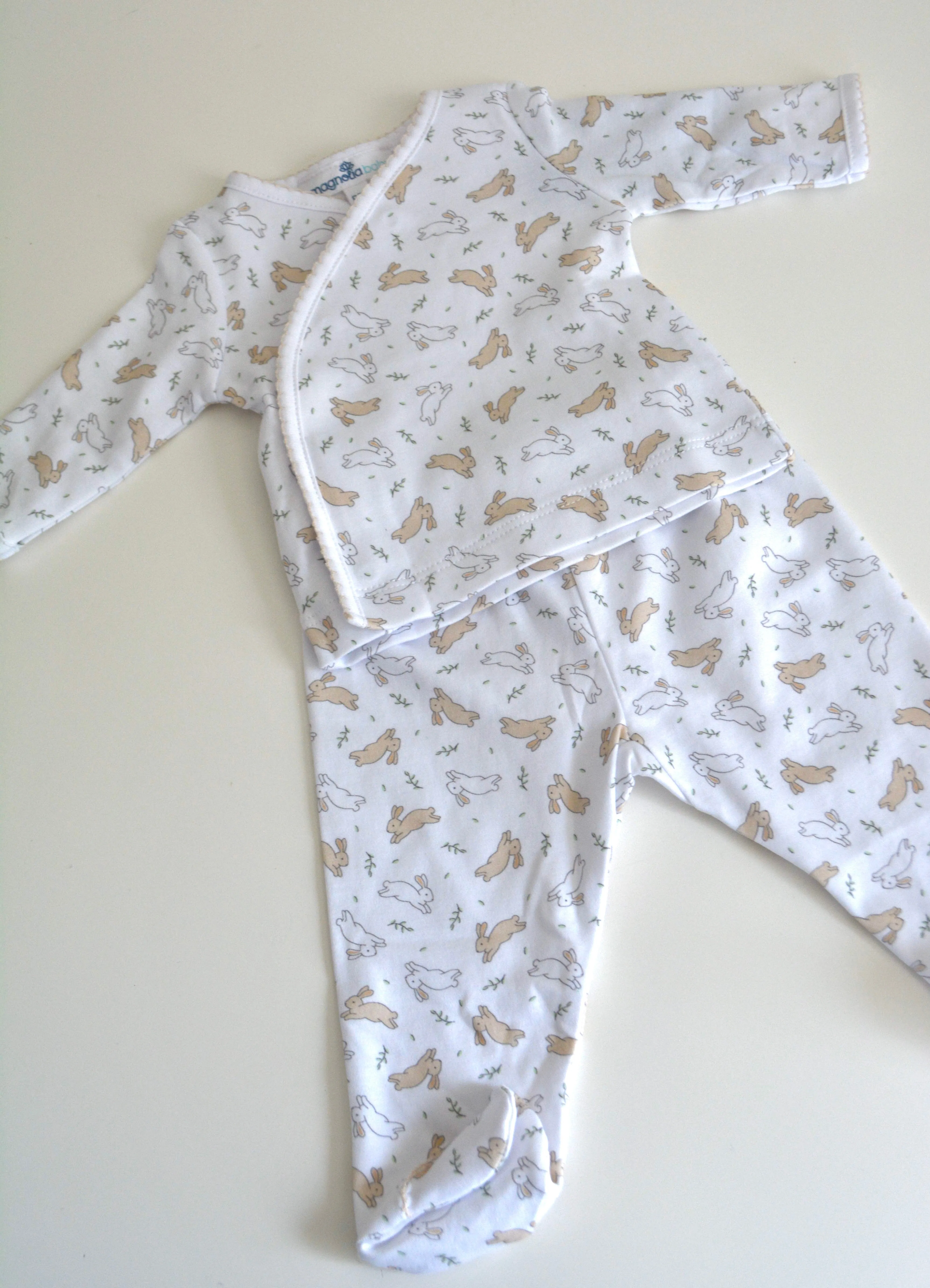 Bunny Hop x-tee footie pant set