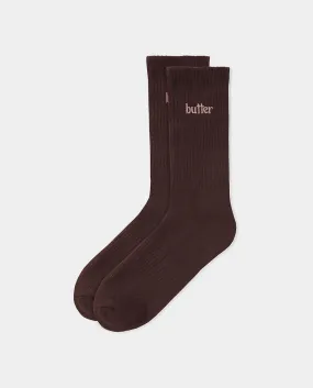 Butter Goods - Basic Socks - Brown