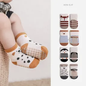 Cartoon Animal Print Infant Floor Socks