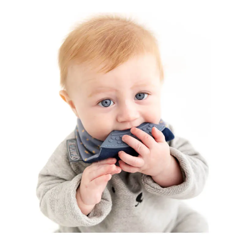 Cheeky Chompers Neckerchew Teething Dribble Bib - Midnight Stars