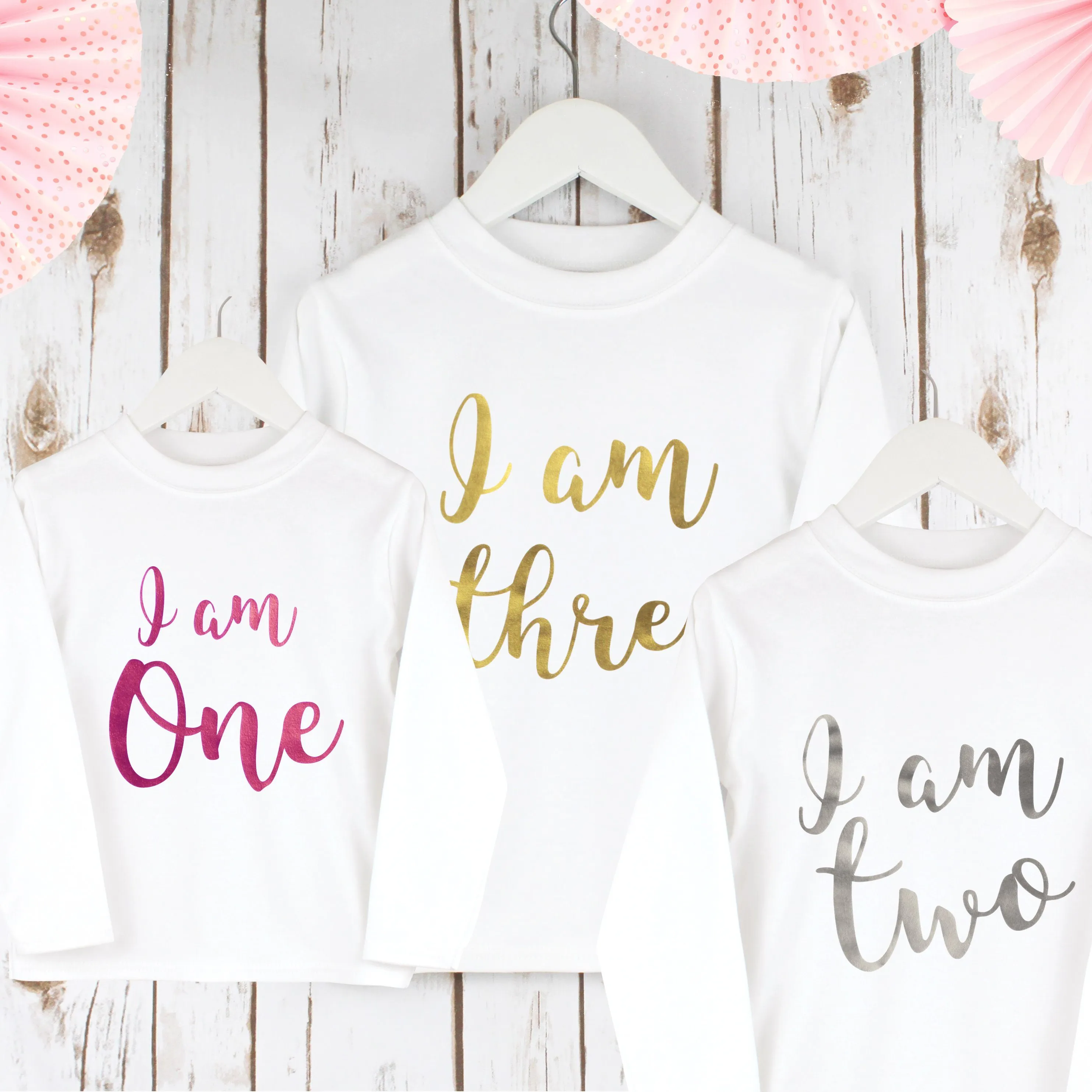 Children's Birthday T shirt with age