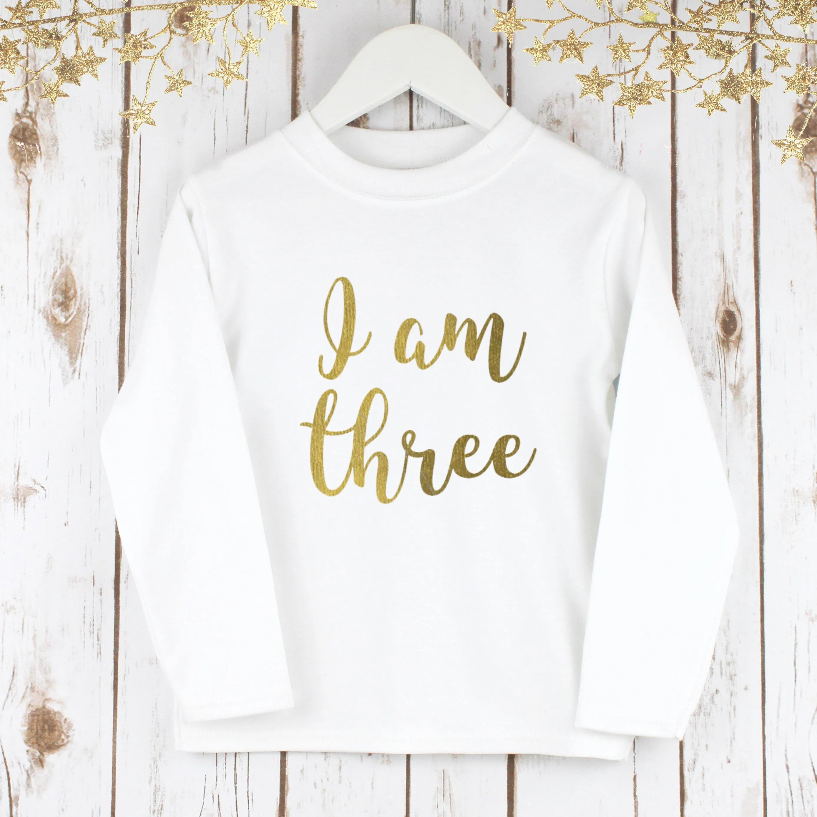 Children's Birthday T shirt with age