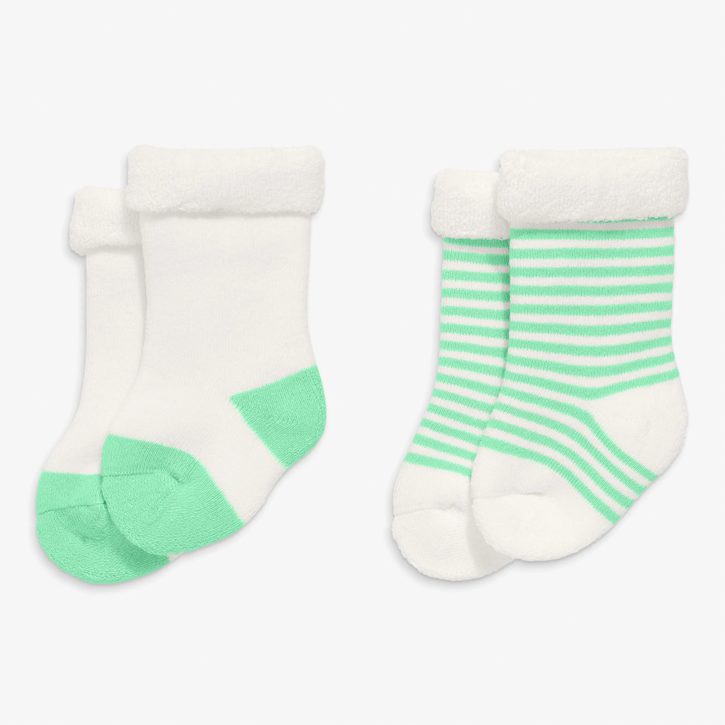 Clearance baby's first sock 2-pack in stripe