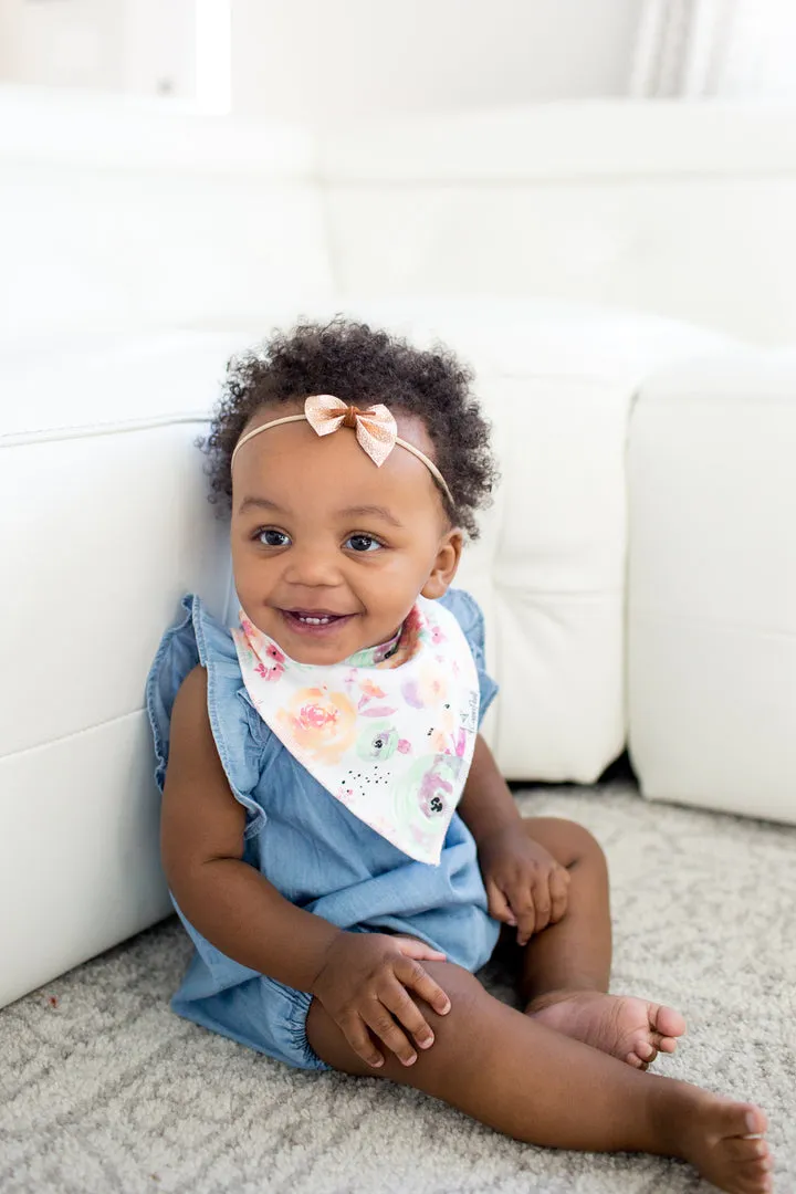 Copper Pearl: Baby Bandana Bibs (4 pack) - Bloom