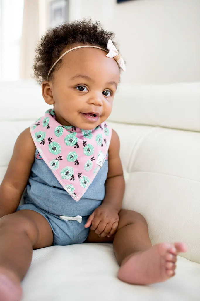 Copper Pearl: Baby Bandana Bibs (4 pack) - Bloom