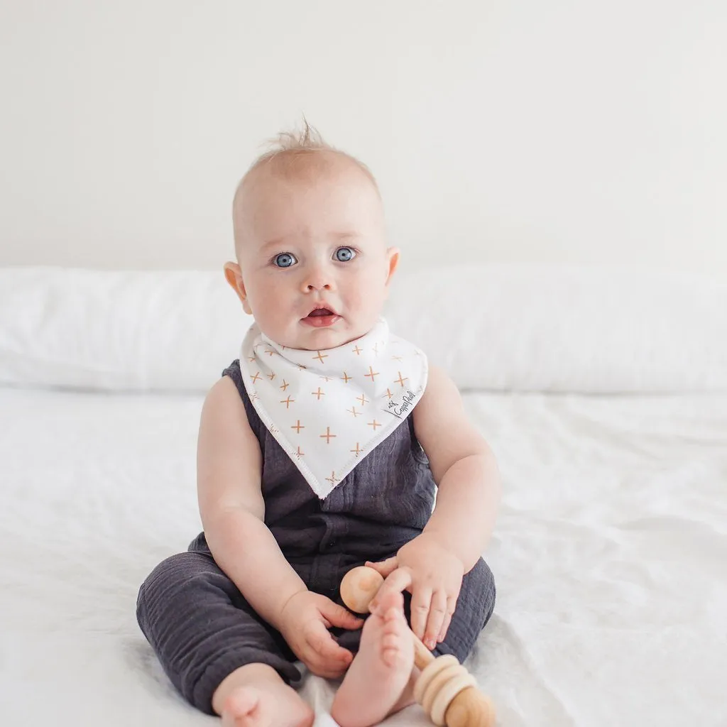 Copper Pearl Baby Bandana Bibs | Chip