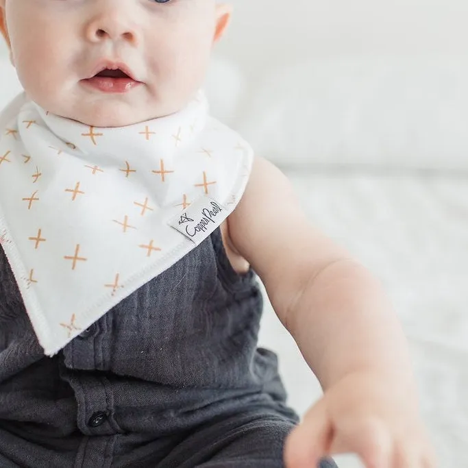 Copper Pearl Baby Bandana Bibs | Chip