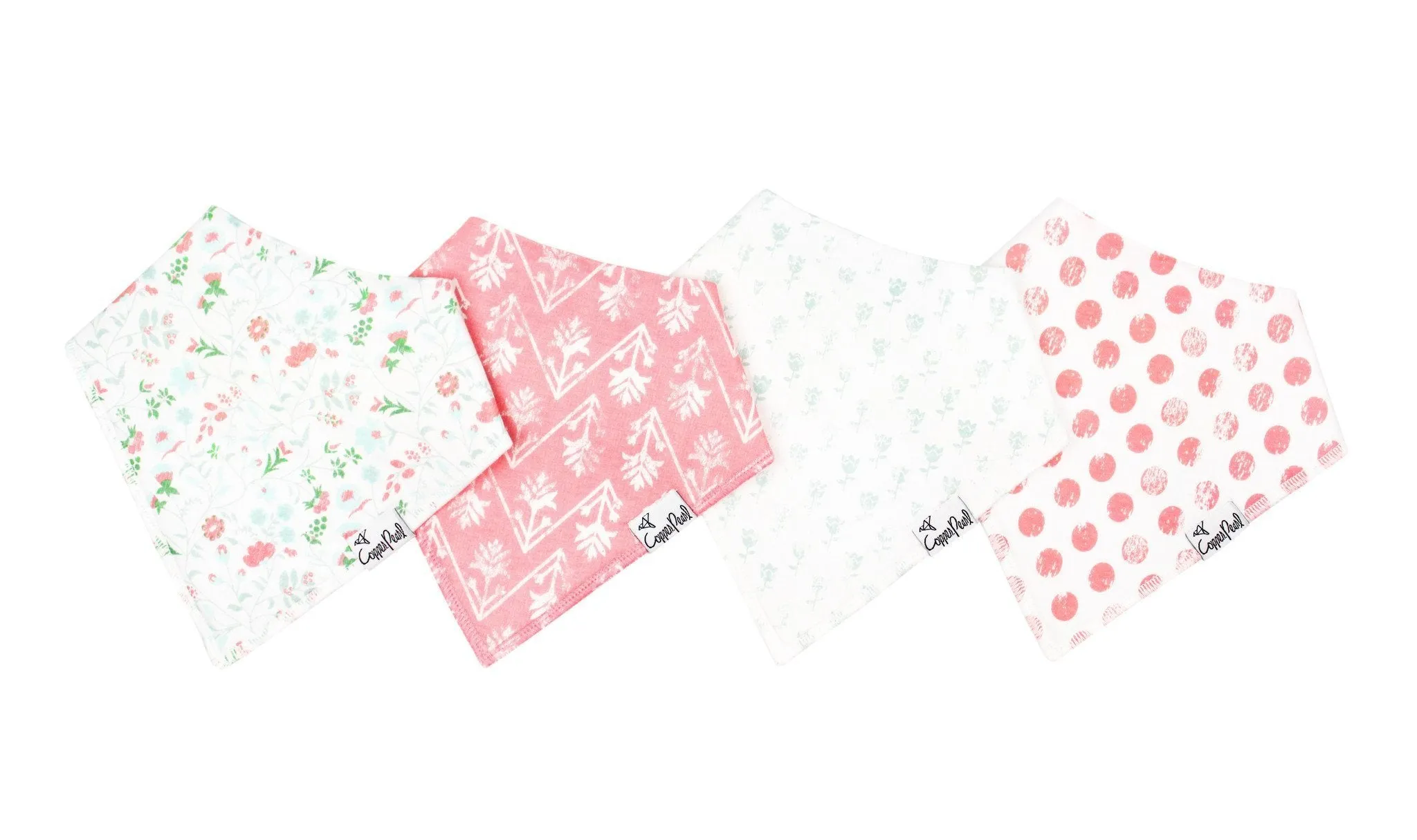 Copper Pearl Baby Bandana Bibs - Claire