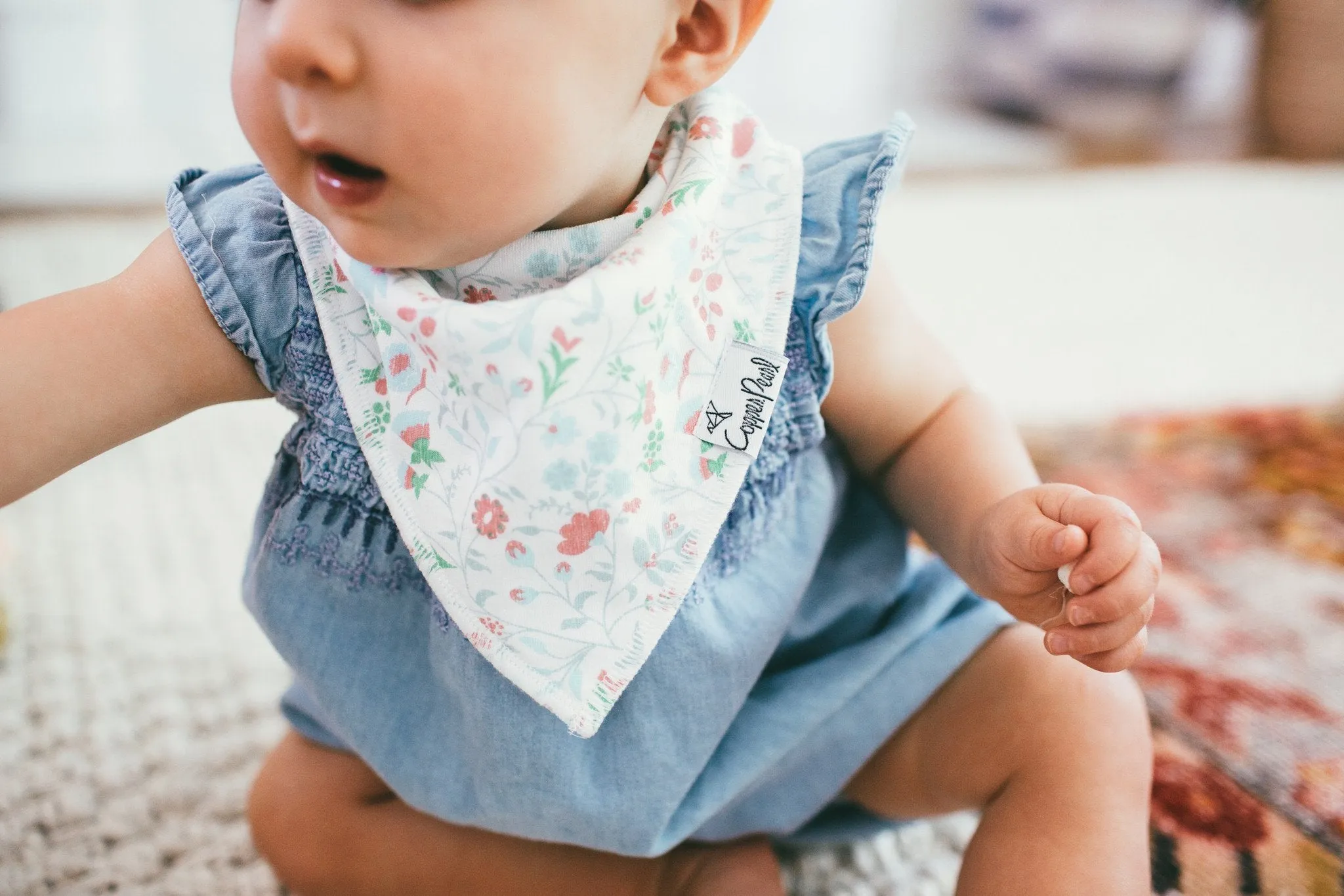 Copper Pearl Baby Bandana Bibs - Claire