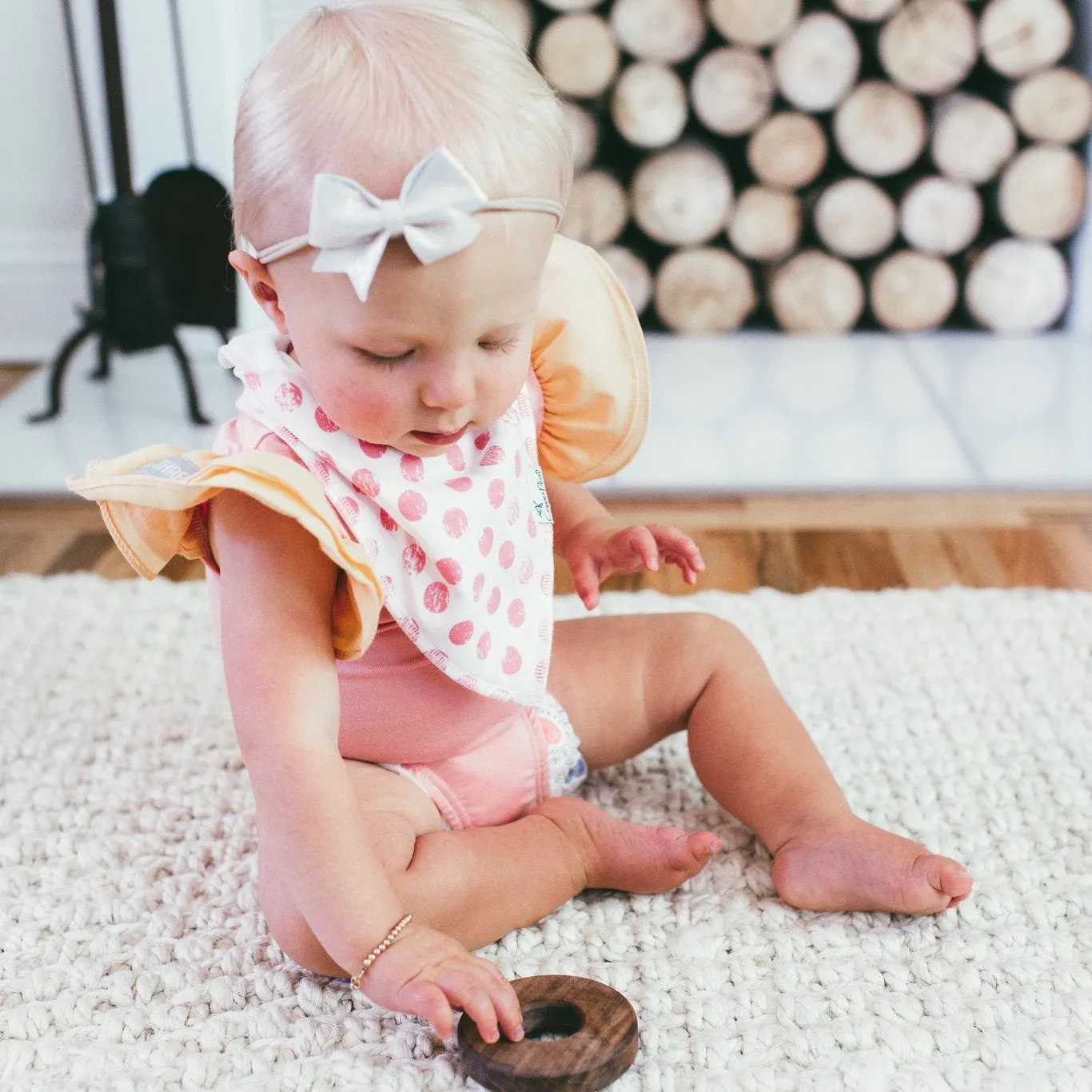 Copper Pearl Baby Bandana Bibs | Claire