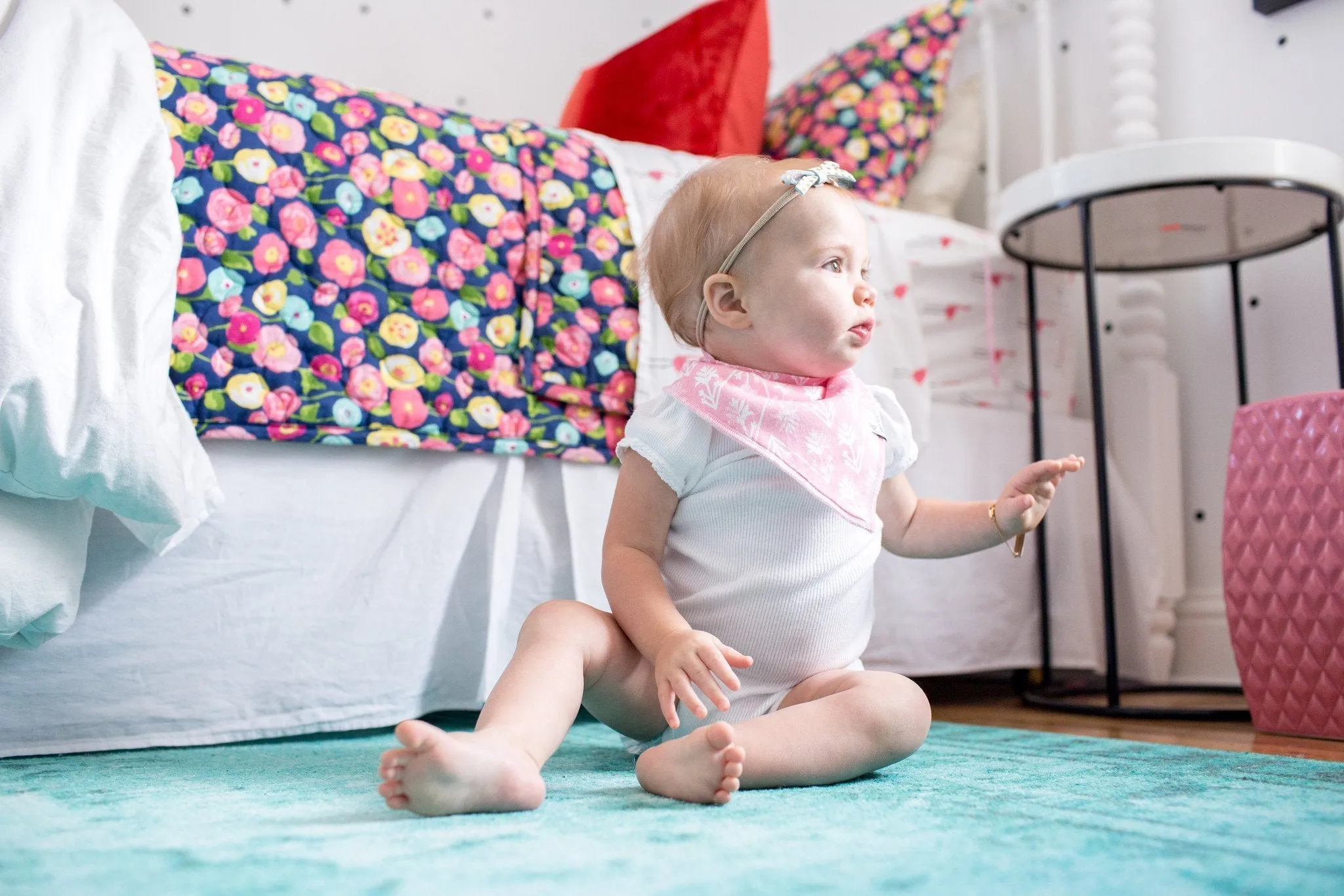 Copper Pearl Baby Bandana Bibs - Claire