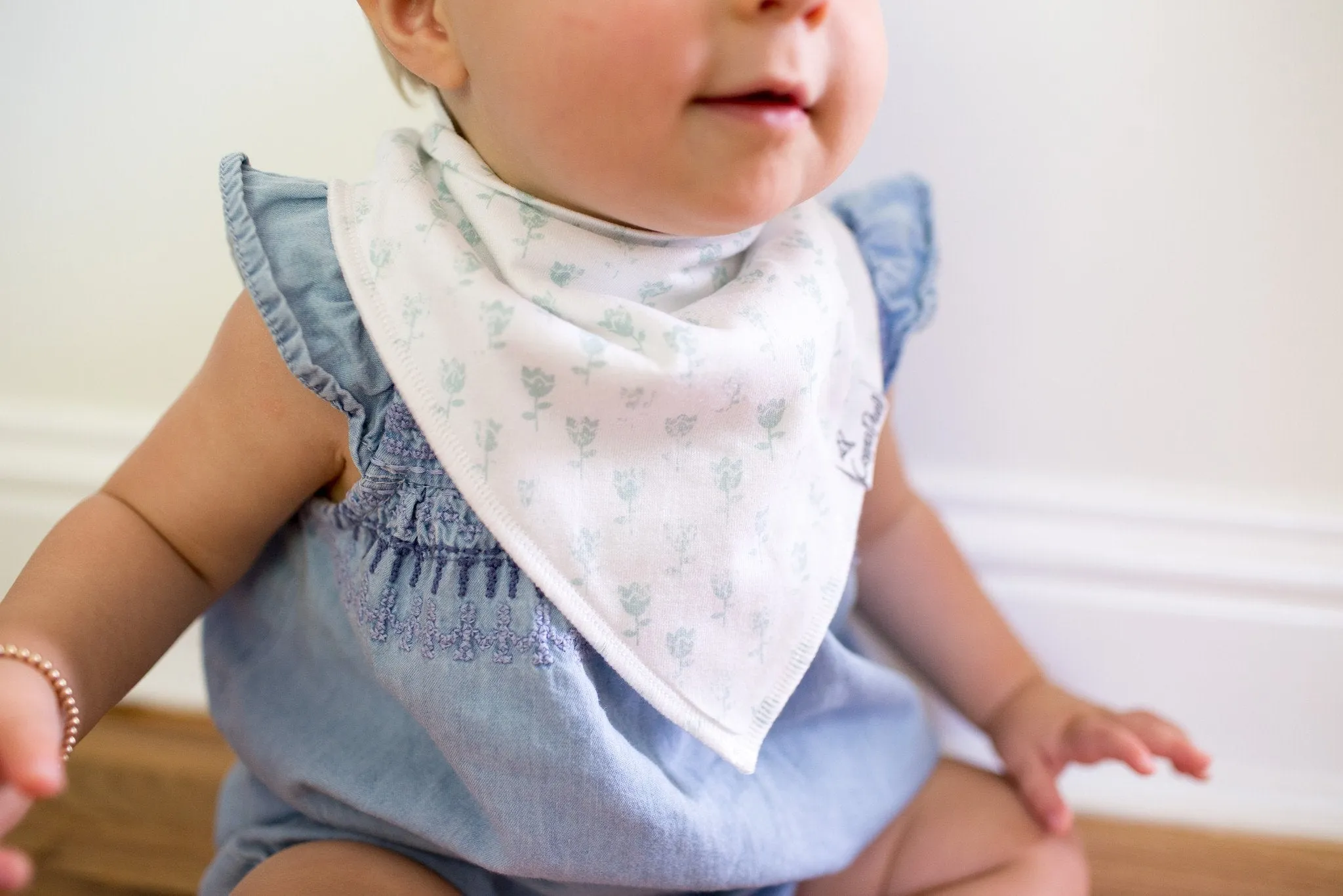 Copper Pearl Baby Bandana Bibs - Claire