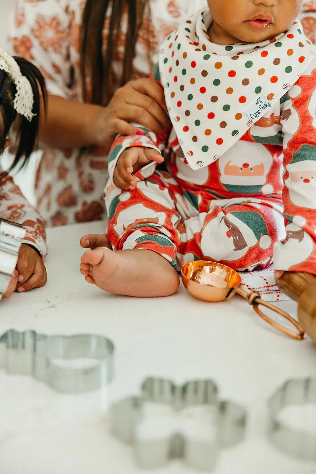Copper Pearl Baby Bandana Bibs | Gingerbread