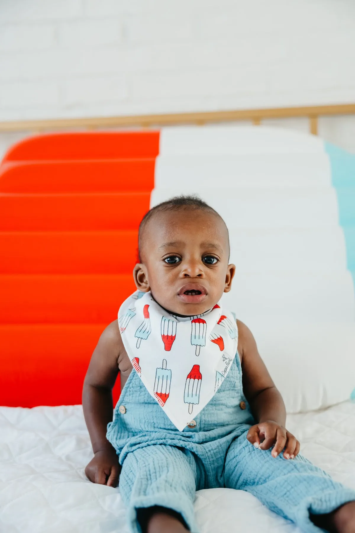 Copper Pearl Baby Bandana Bibs | Spangled