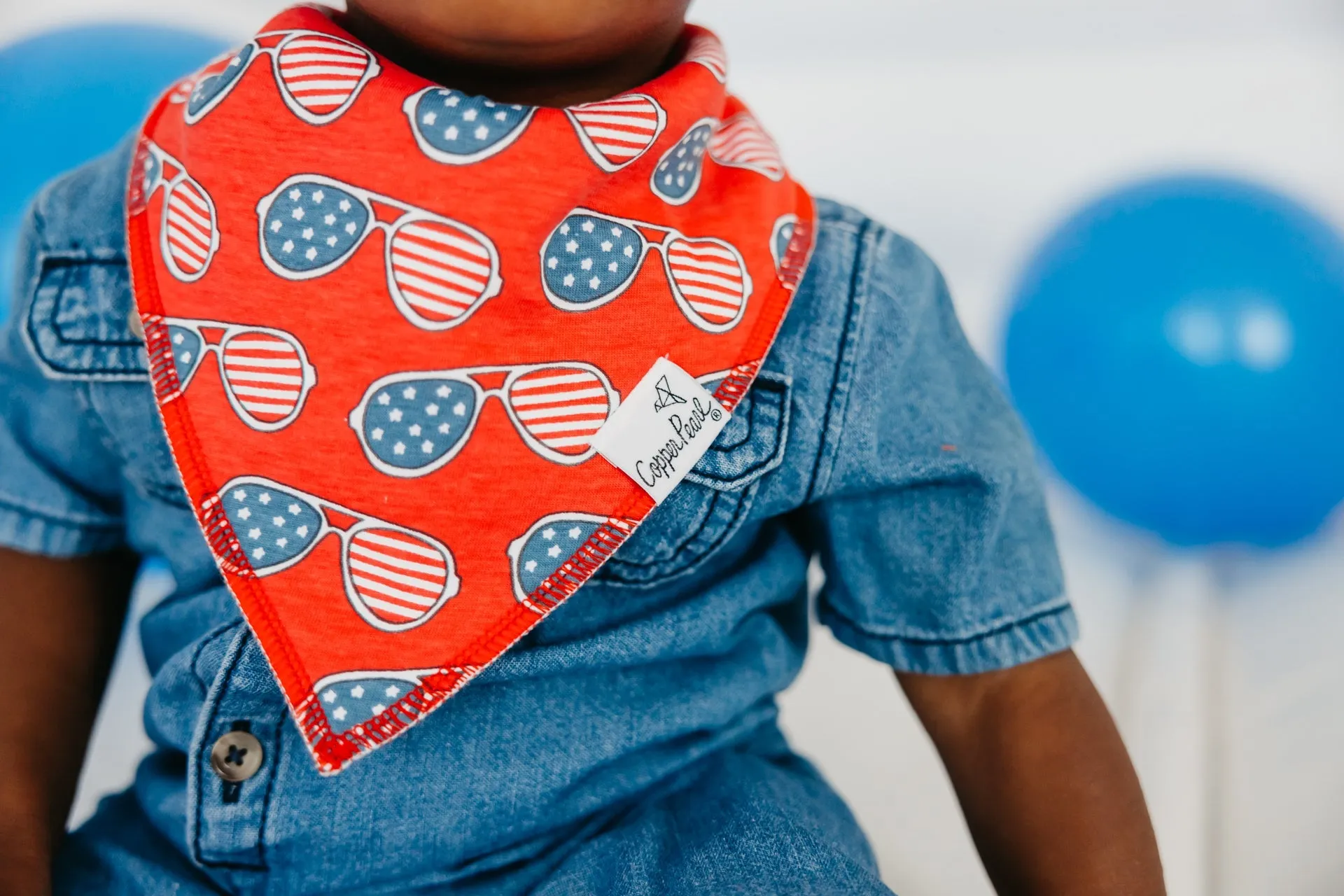 Copper Pearl Baby Bandana Bibs | Spangled
