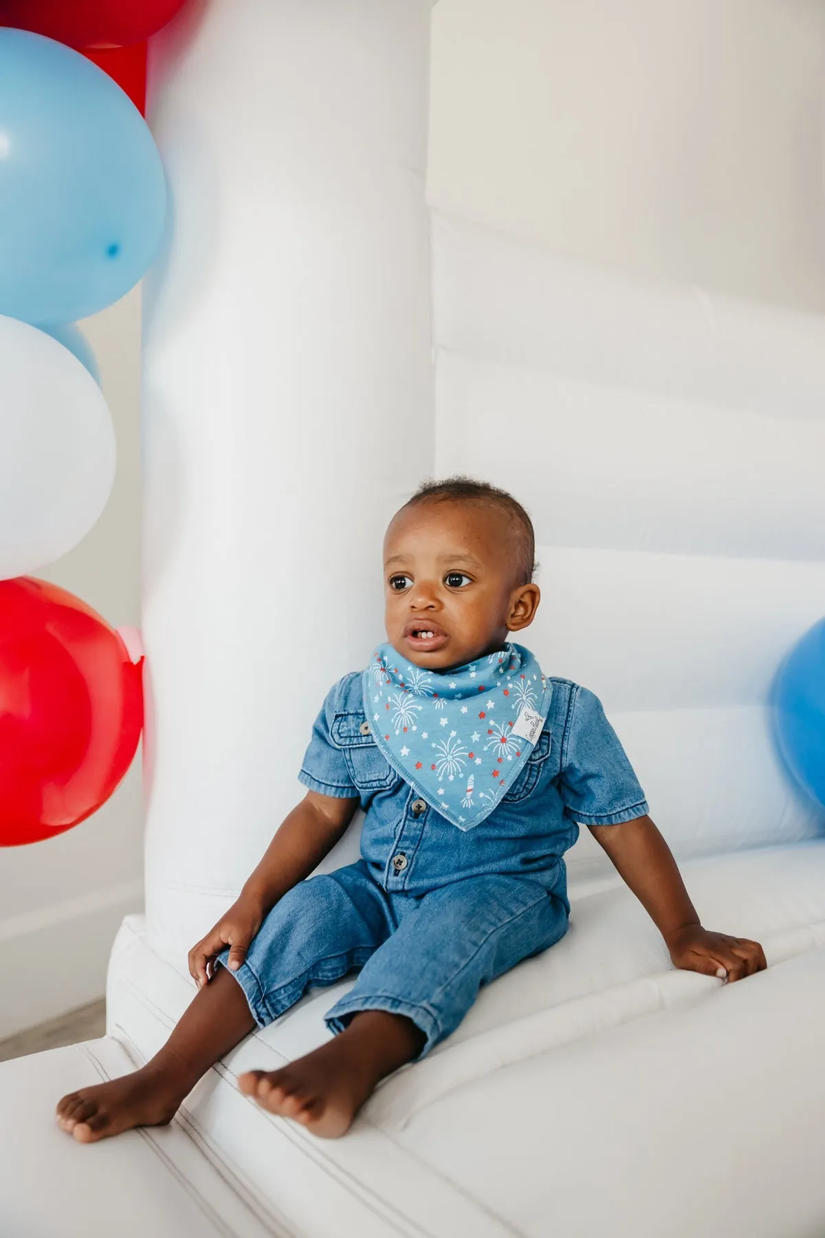 Copper Pearl Baby Bandana Bibs | Spangled