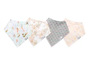 Copper Pearl Bandana Bib Set - Coral