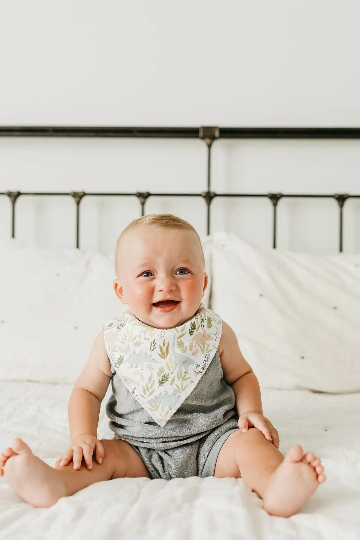 Copper Pearl Bandana Bib Set - Rex