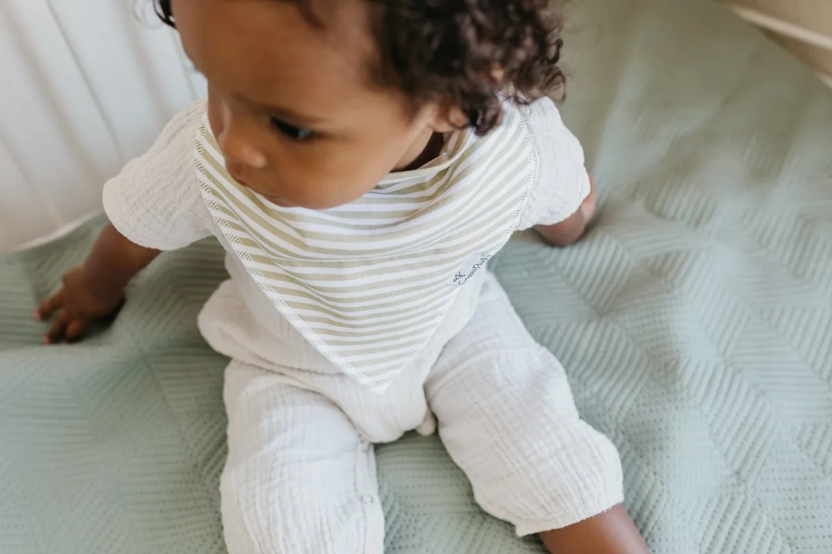 Copper Pearl Bandana Bib Set - Rex