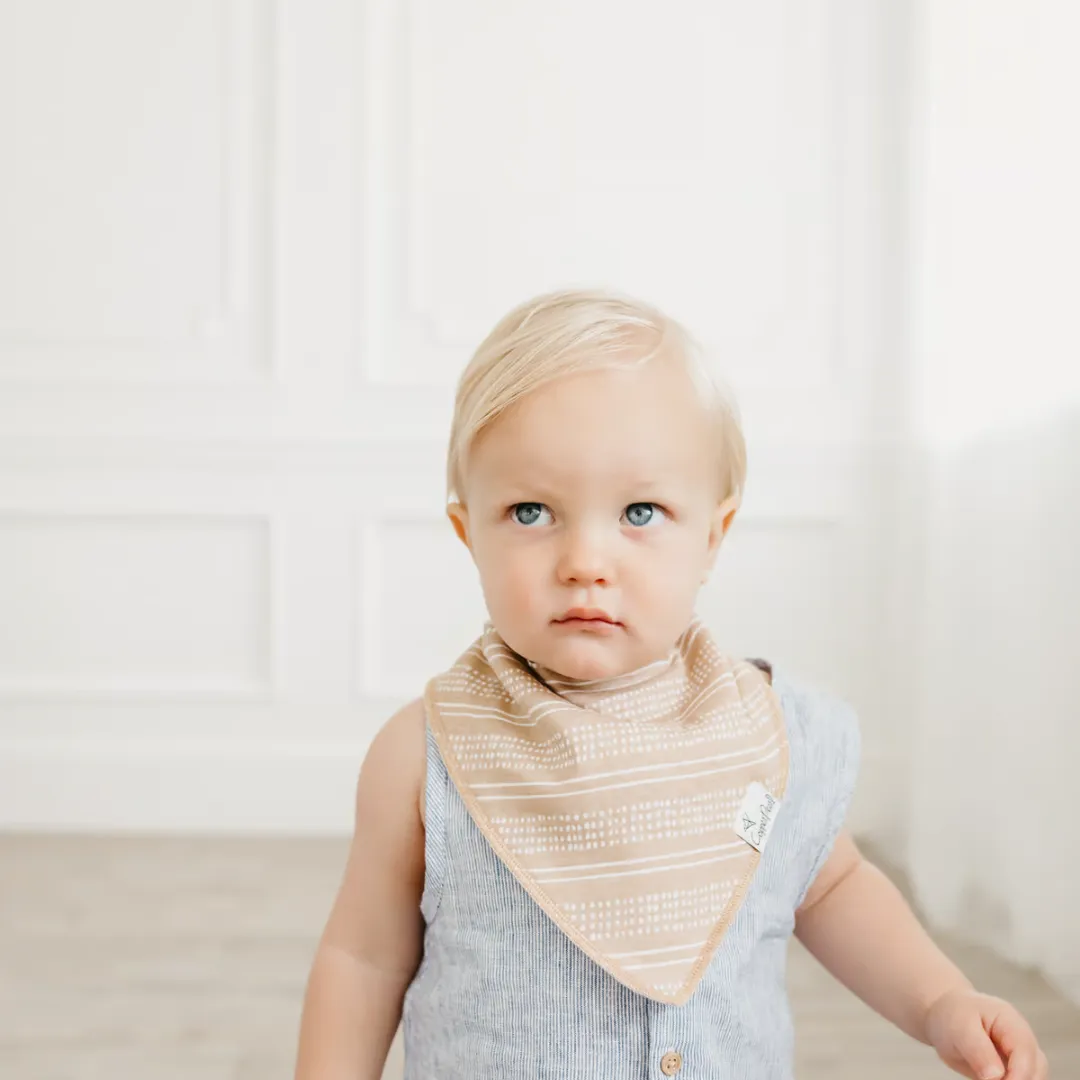 Copper Pearl Bandana Bibs / Peanut