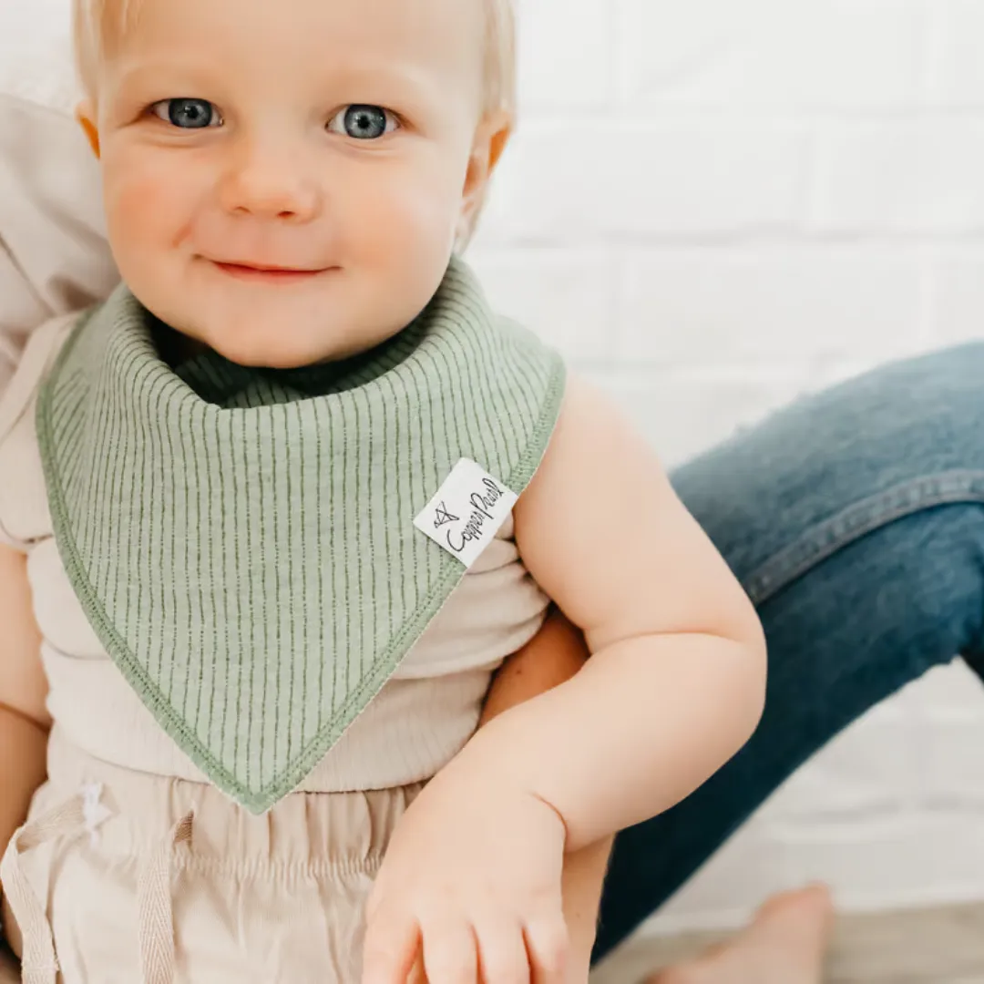 Copper Pearl Bandana Bibs / Peanut