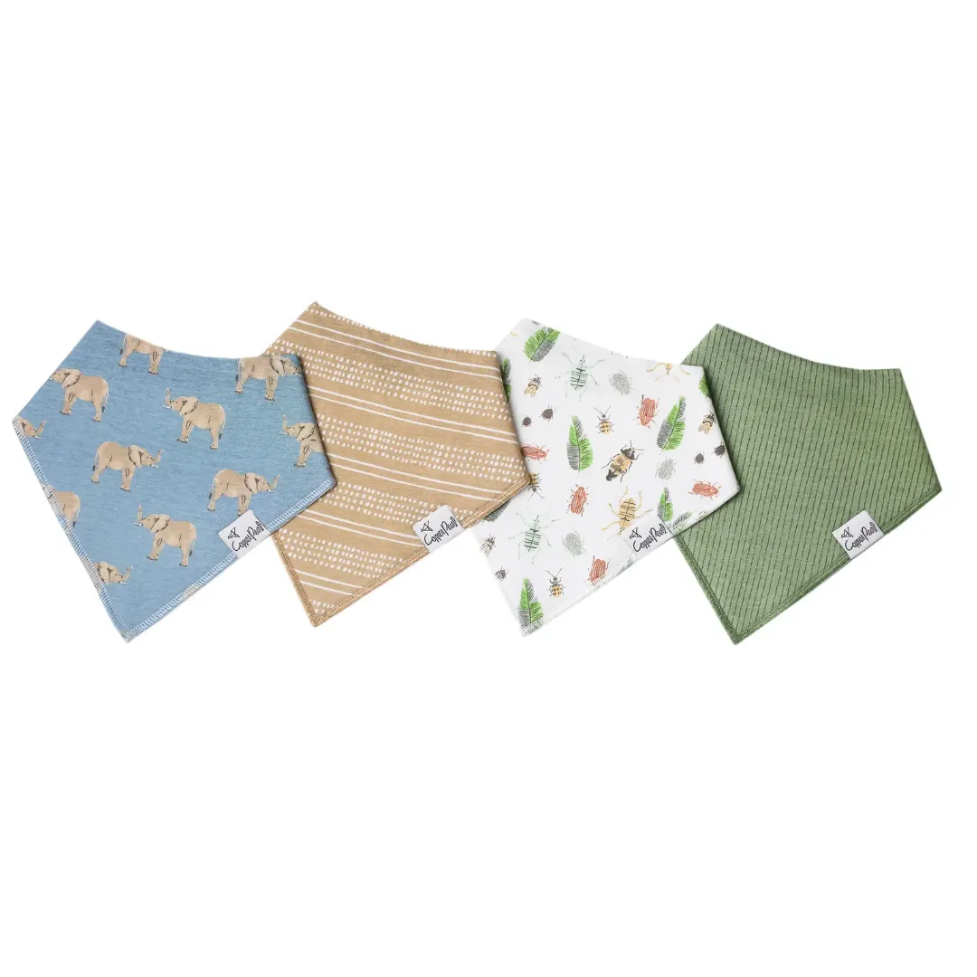 Copper Pearl Bandana Bibs / Peanut