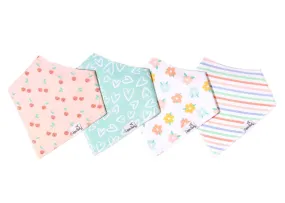 Copper Pearl Cheery Bandana Bib Set
