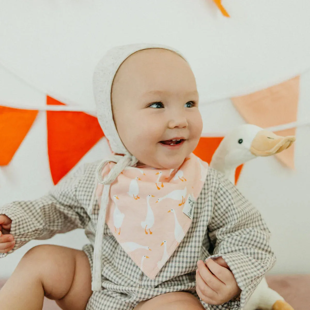 Copper Pearl Goosie Bandana Bibs