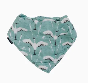 Crane Muslin Bandana Bib
